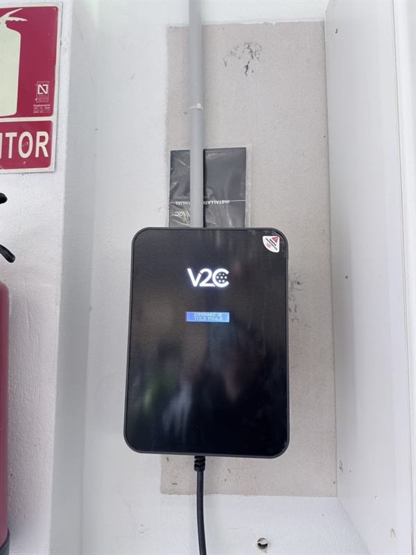 Punto de recarga de vehículo eléctrico